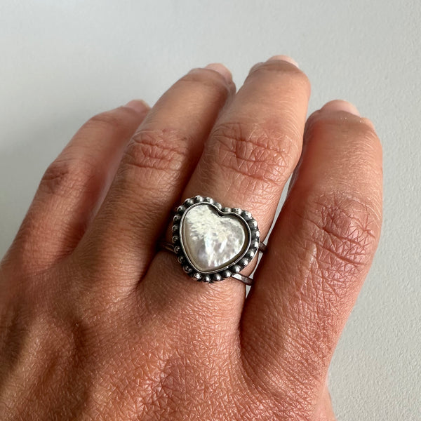 Beaded Pearl Ring