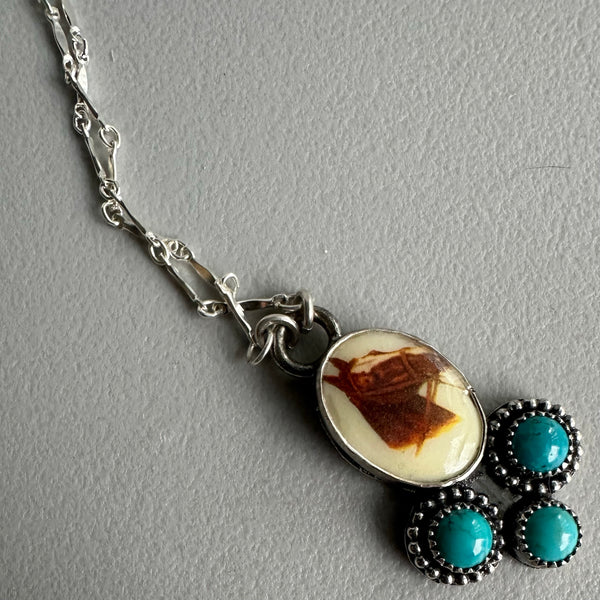 Horse Cameo Pendant