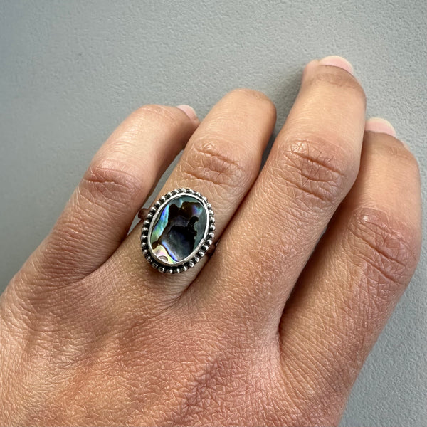 Oval Abalone Ring #1