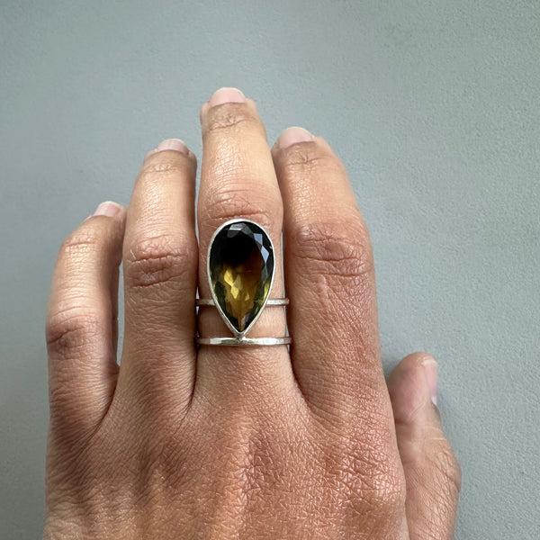 Bicolor Quartz Ring