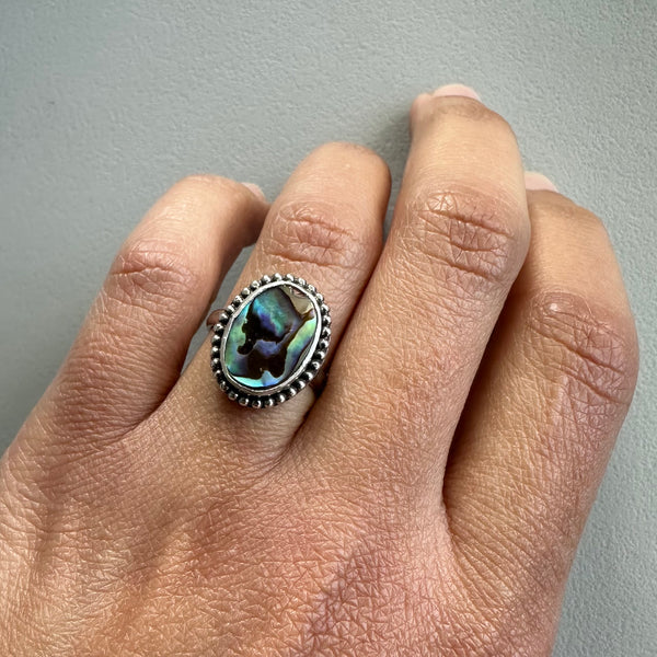 Oval Abalone Ring #1