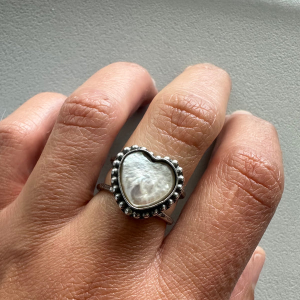 Beaded Pearl Ring