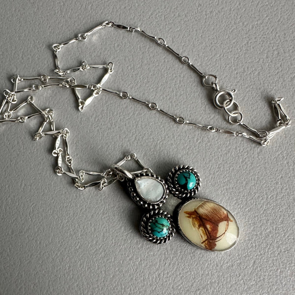 Horse Cameo Pendant #2