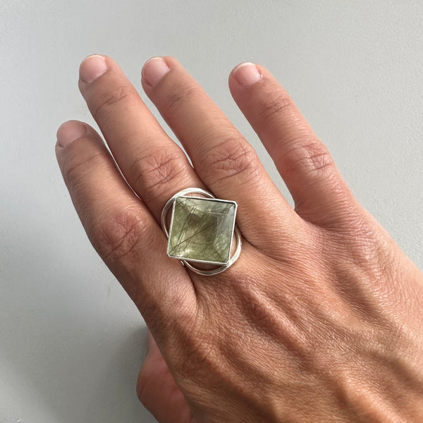 Rutilated Quartz Ring