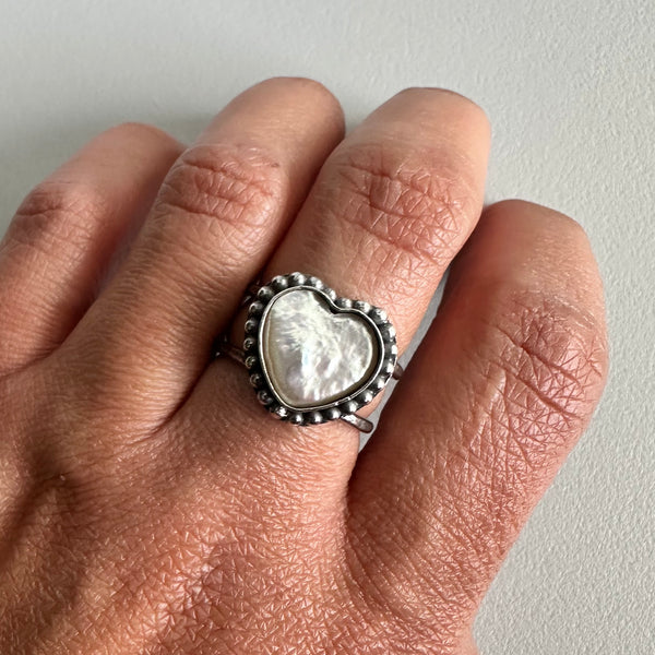 Beaded Pearl Ring