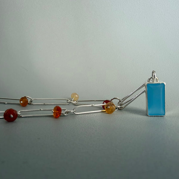 Chalcedony + Opal Necklace