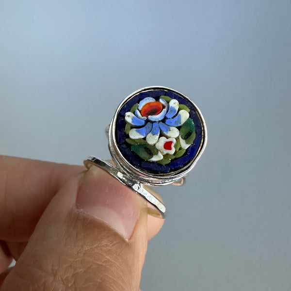 Micromosaic Ring in Blue