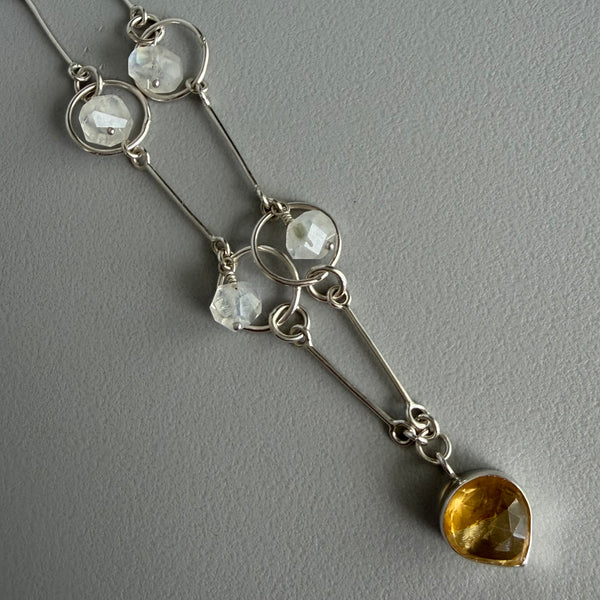 Citrine + Moonstone Necklace