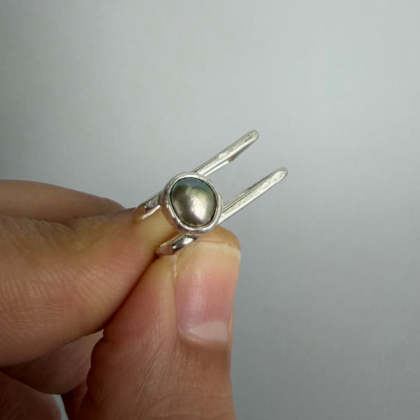 Peacock Pearl Ring