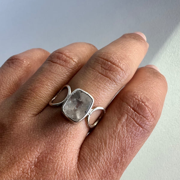 Gilalite in Quartz Ring