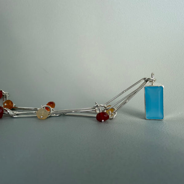 Chalcedony + Opal Necklace