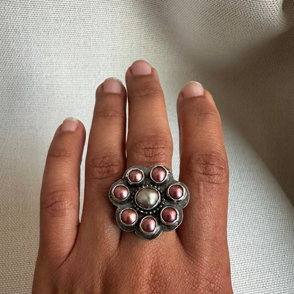 Pearl Rosette Ring