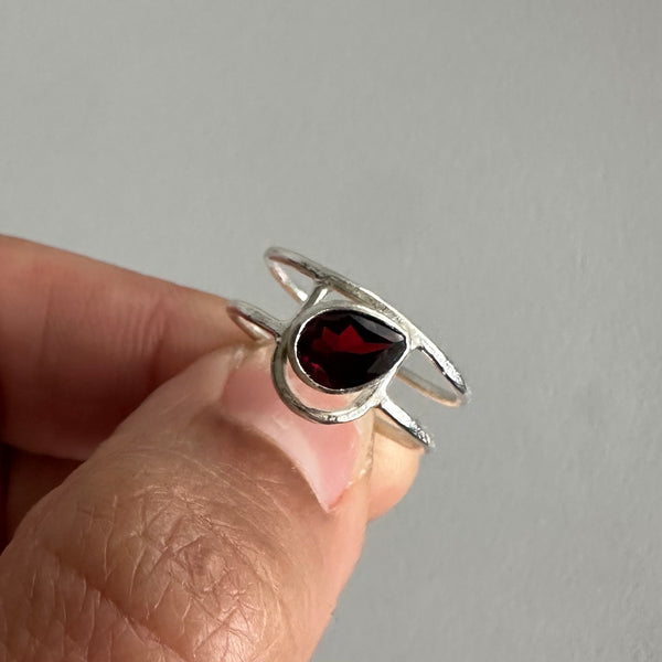 Garnet Arch Ring