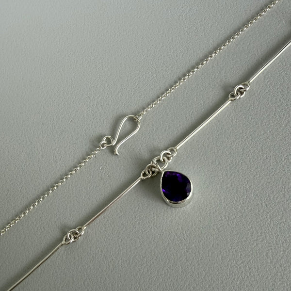 Lab Sapphire Necklace