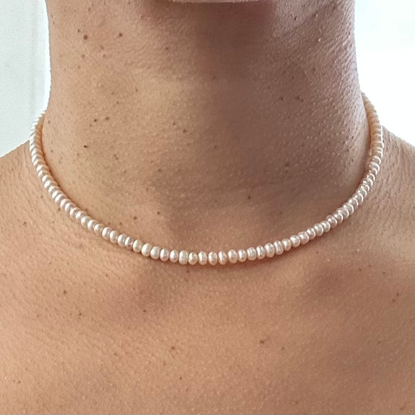 Pink Pearls Necklace