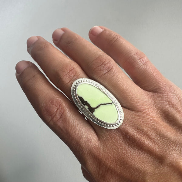 Lemon Chrysoprase Ring