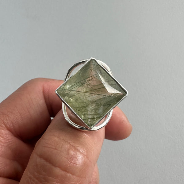 Rutilated Quartz Ring