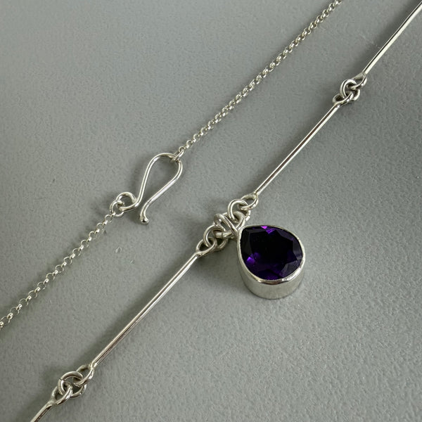 Lab Sapphire Necklace