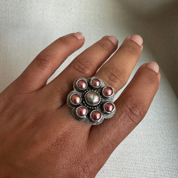 Pearl Rosette Ring