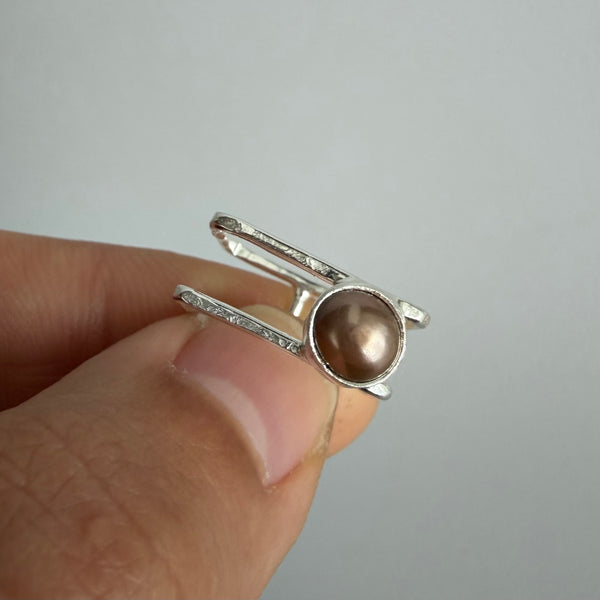 Bronze Pearl Ring