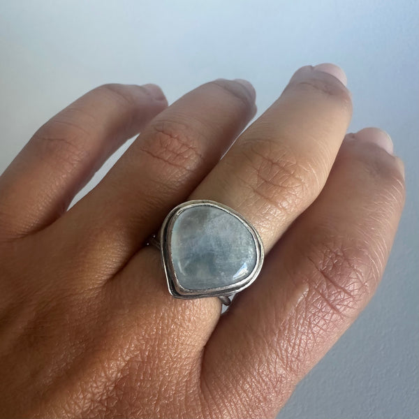 Moonstone Teardrop Ring