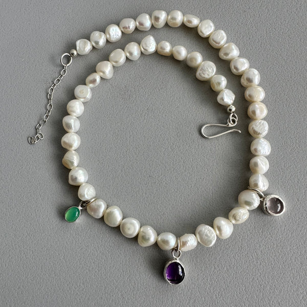 Charmed Pearl Necklace