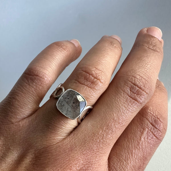 Rutilated Quartz Ring