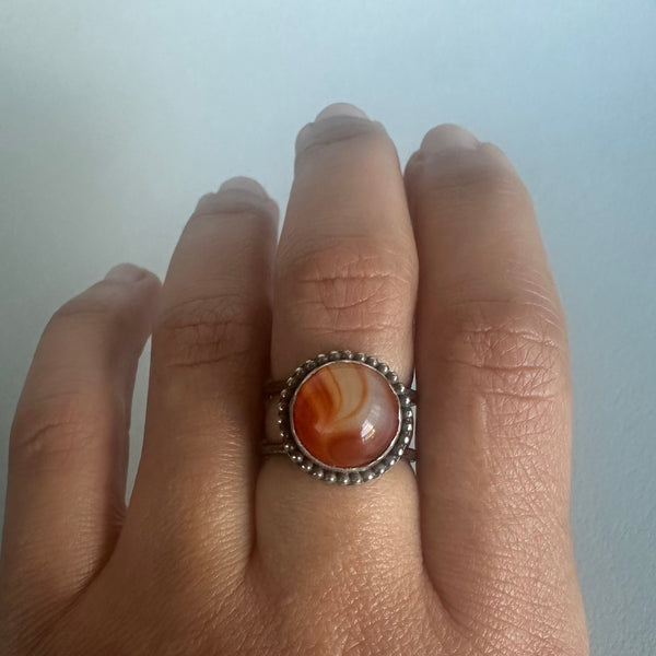 Round Sardonyx Ring