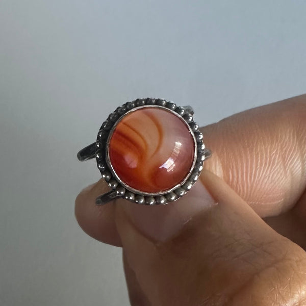 Round Sardonyx Ring