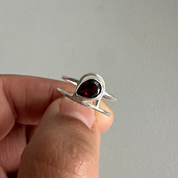 Garnet Arch Ring