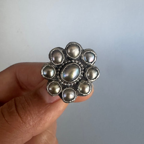 Pearl Rosette Ring