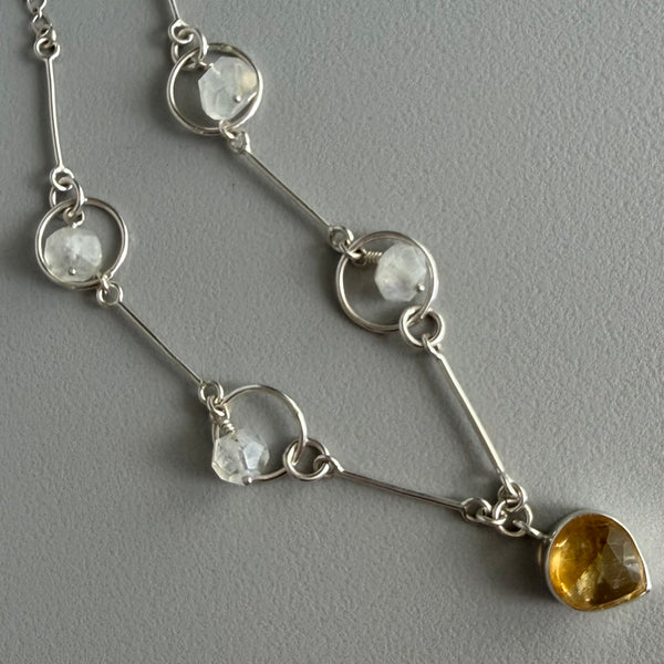 Citrine + Moonstone Necklace