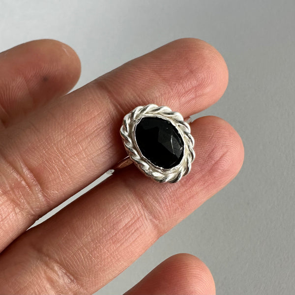 Black Tourmaline Ring