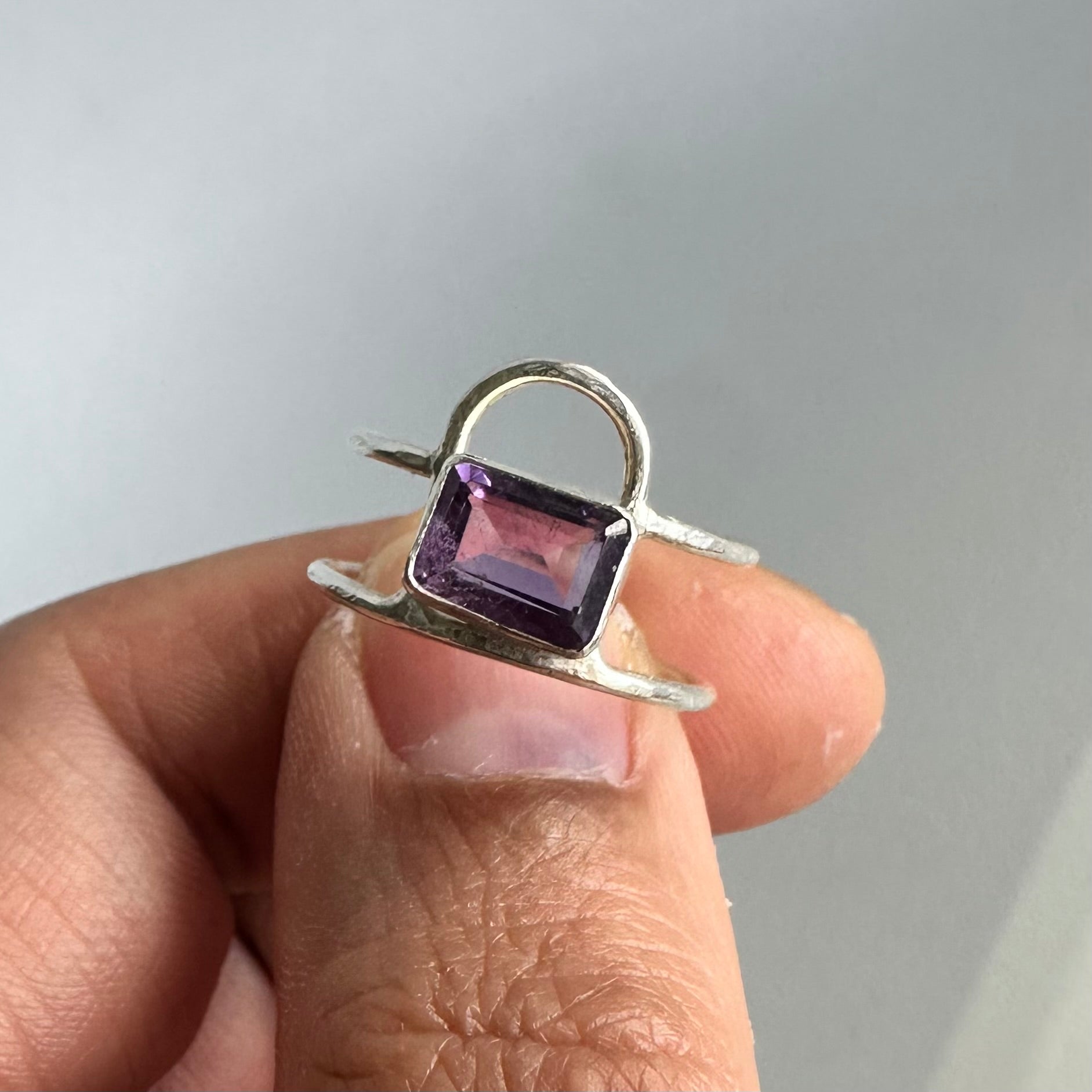 Amethyst Arch Ring