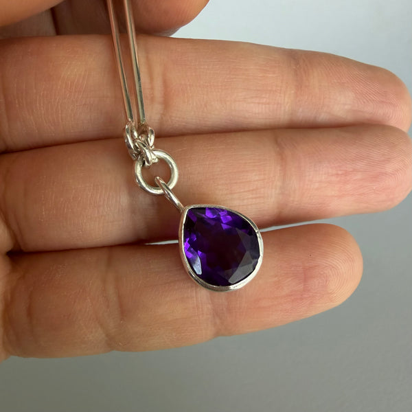 Lab Sapphire Necklace