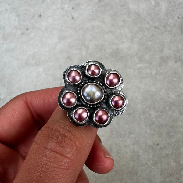 Pearl Rosette Ring