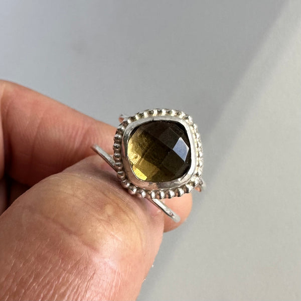 Yellow Quartz Ring