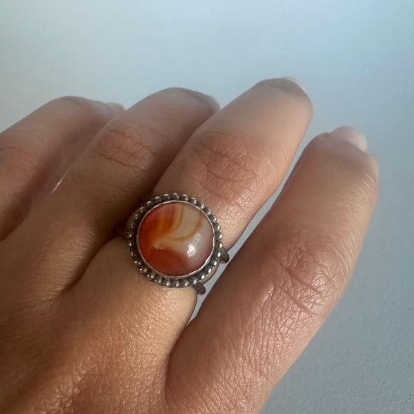 Round Sardonyx Ring