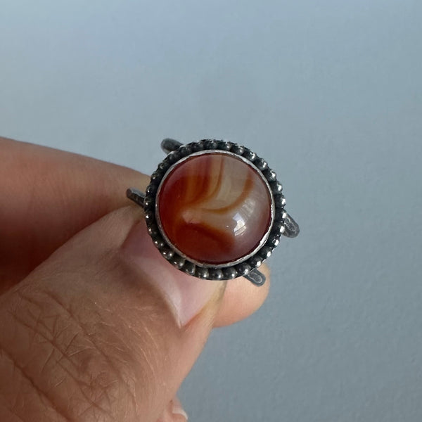 Round Sardonyx Ring