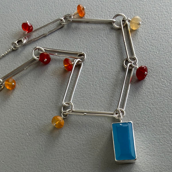 Chalcedony + Opal Necklace