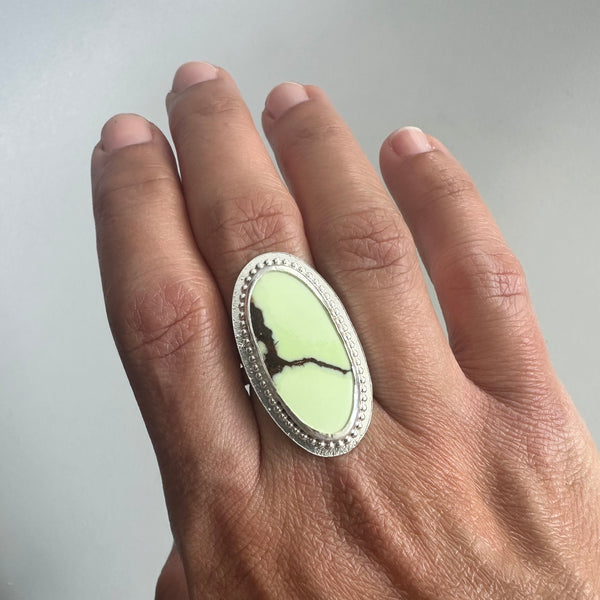 Lemon Chrysoprase Ring