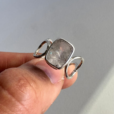 Gilalite in Quartz Ring