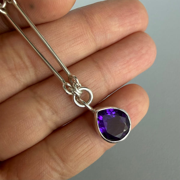 Lab Sapphire Necklace