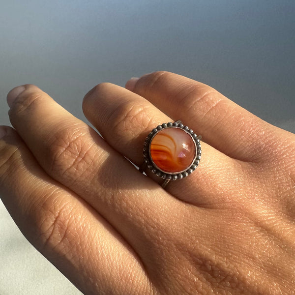 Round Sardonyx Ring