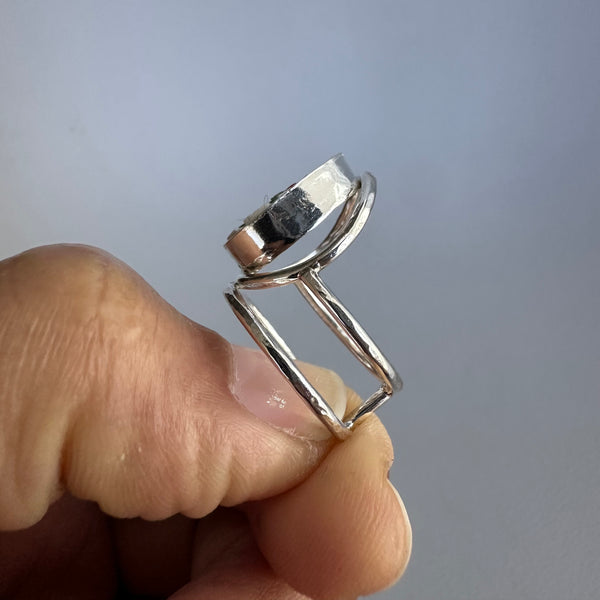Micromosaic Ring in White