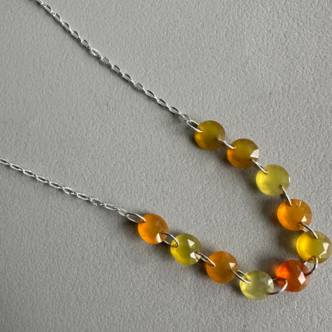 Orange / Yellow Onyx Necklace