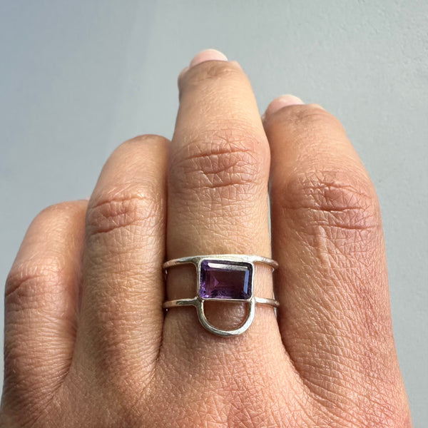 Amethyst Arch Ring