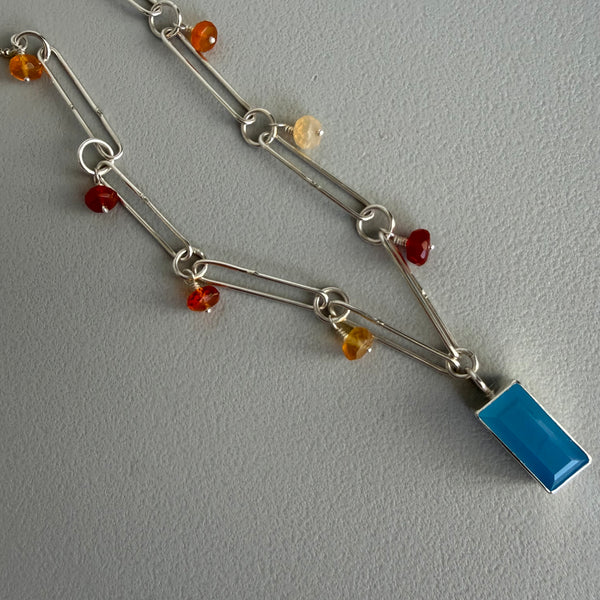Chalcedony + Opal Necklace