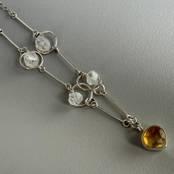 Citrine + Moonstone Necklace