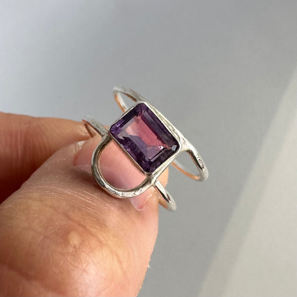 Amethyst Arch Ring